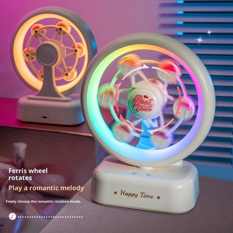 Ferris Wheel Bluetooth Speaker Rechargeable Music Box Atmosphere Table Lamp